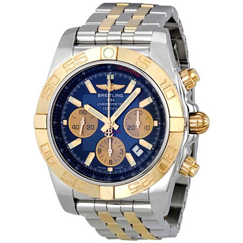 breitling watch gold blue|breitling gold watches for sale.